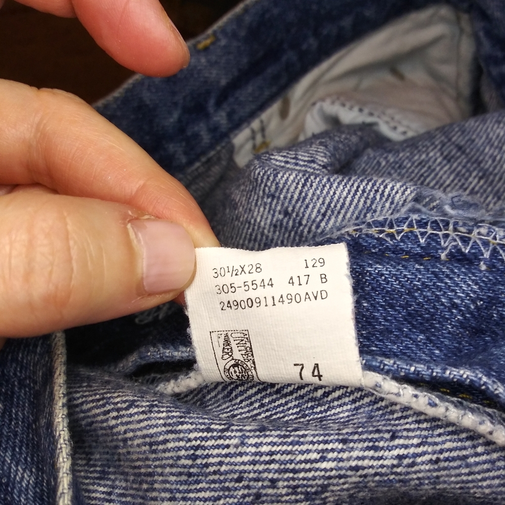 Vintage Lee 100% Cotton High-Rise Baggy Leg "Mom" Jeans - Picture 10 of 11